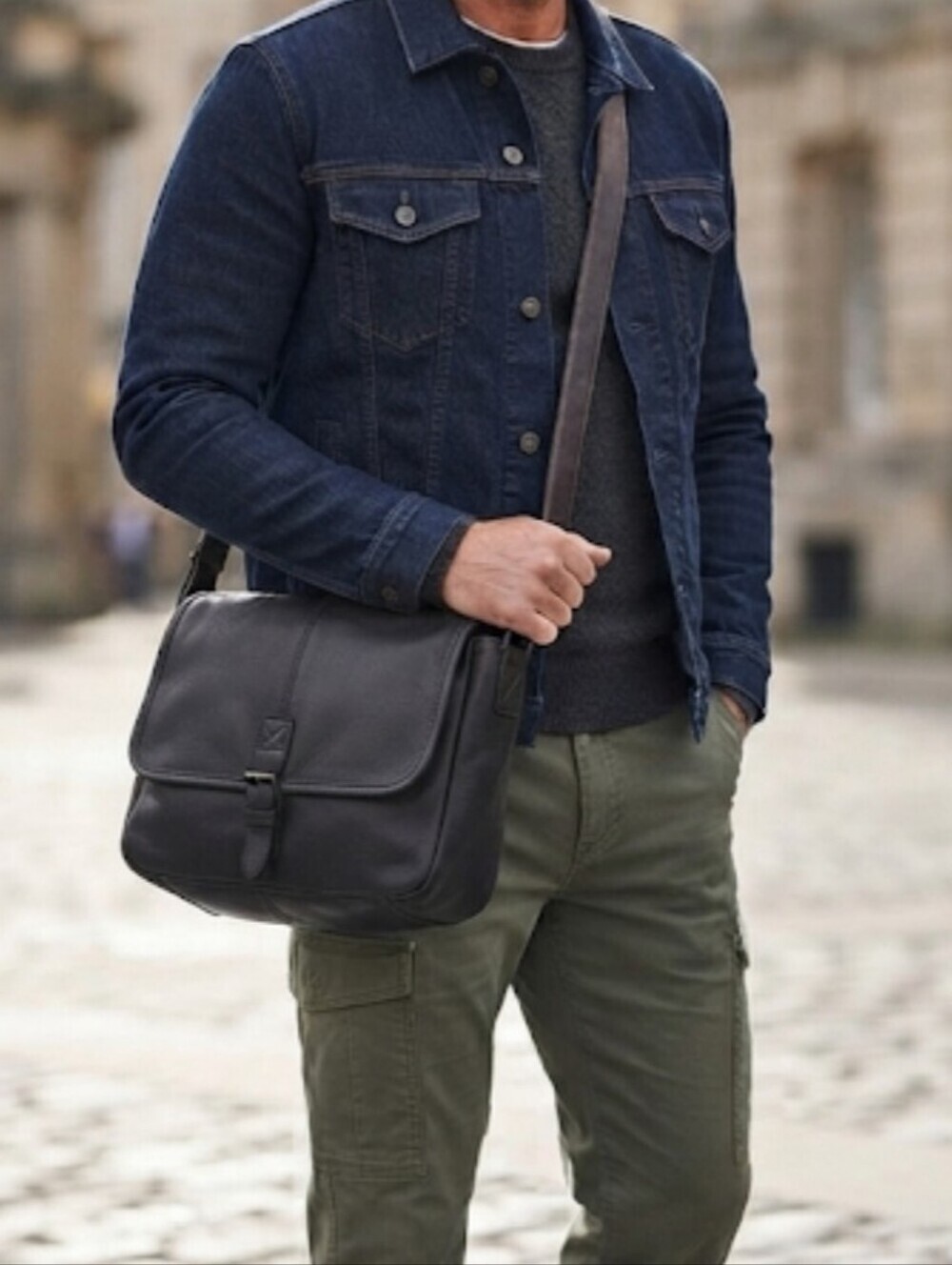 L.L.BEAN Mens Office Laptop Travel breifcase messenger Bag Purse